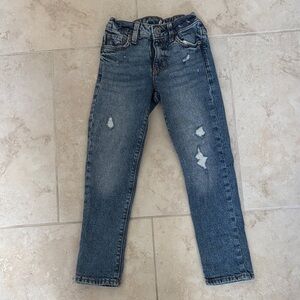 GAP Kids Girlfriend Blue Distressed Jeans
